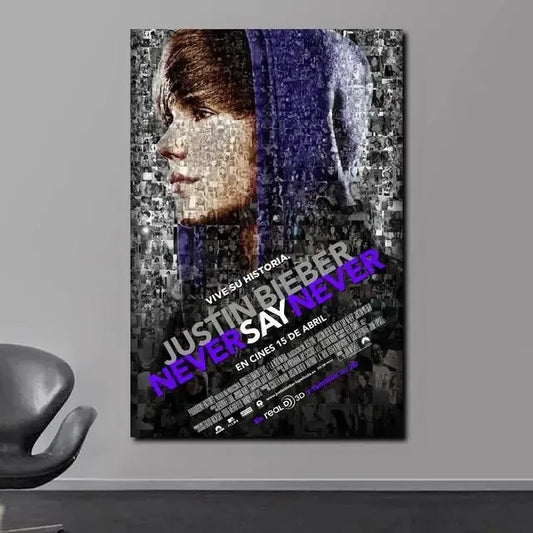 Justin Bieber Never Say Never Spanish Concert Poster