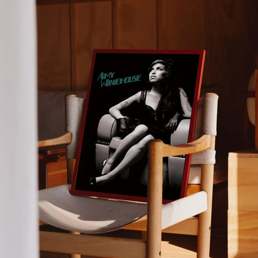 Amy Winehouse Sitting Portrait Poster
