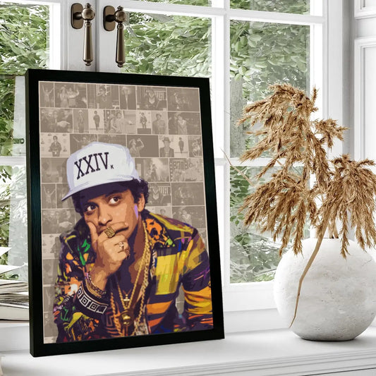 Bruno Mars Wall Art Decor Music Poster