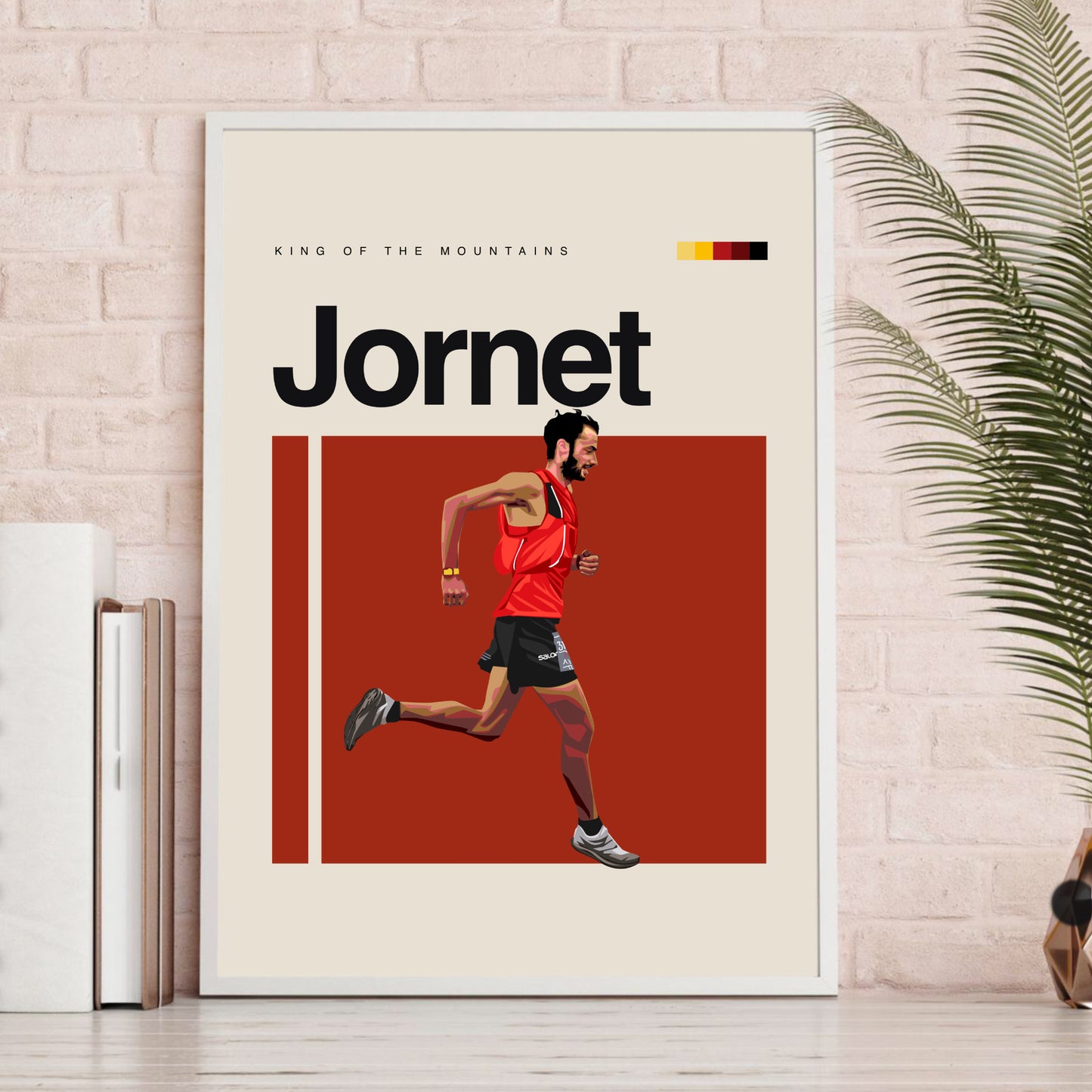 Killian Jornet Burgada Running Olympics Minimalist Poster
