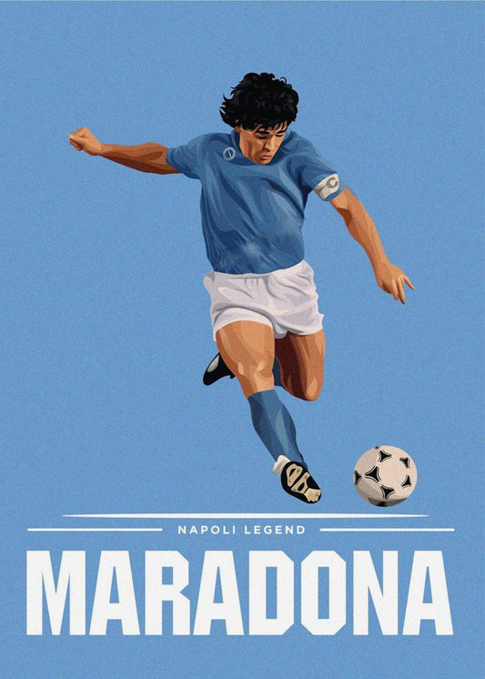 Diego Maradona Sport Soccer Futbol Poster