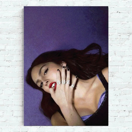 Olivia Rodrigo Purple Portrait Wall Decor Poster
