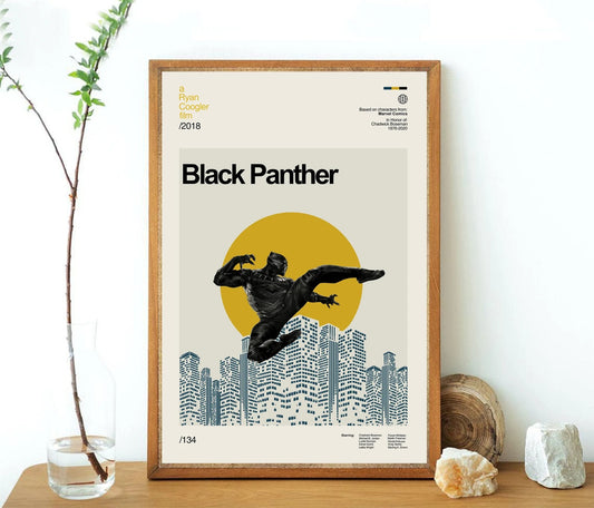 Black Panther Minimalist Movie Poster