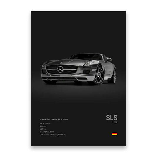 Mercedes SLS AMG Car Poster