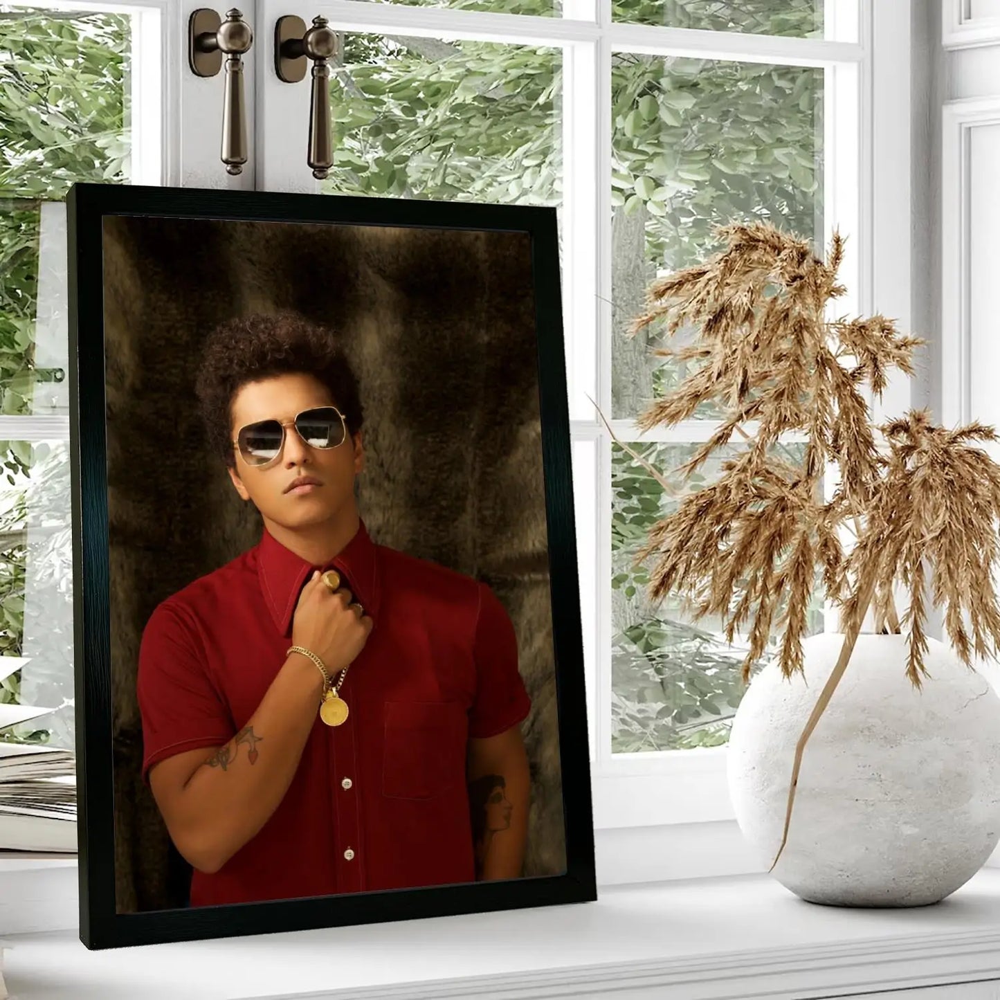 Bruno Mars Sunglasses Photography Wall Art Poster