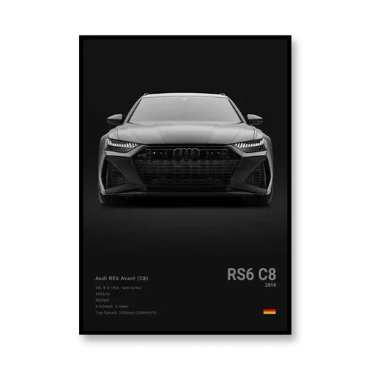 Audi RS6 C8 Car Poster