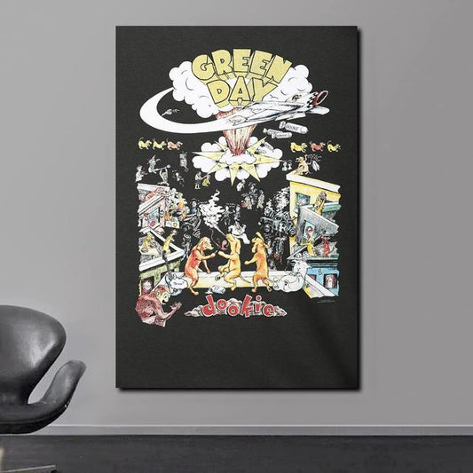 Green Day Dookie Rock Artwork Poster