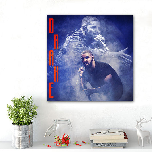 Drake Red Blue Art Poster