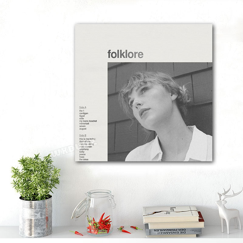 Taylor Swift Folklore Album Poster