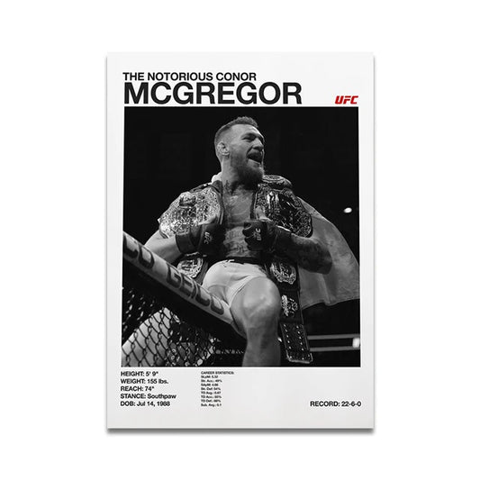 Conor Mcgregor Minimalist UFC Poster