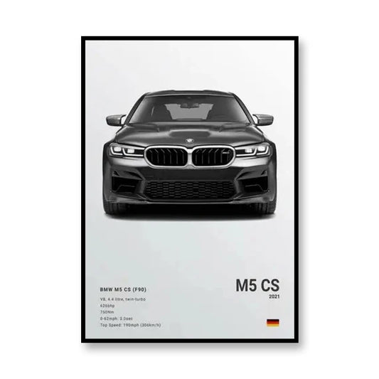 BMW M5 CS Car Poster