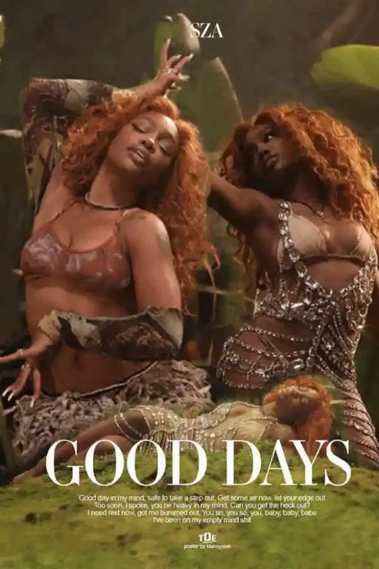 SZA Good Days Wall Art Decor Poster