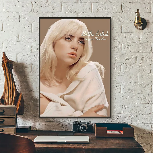 Billie Eilish Happier Than Ever Wall Decor Poster