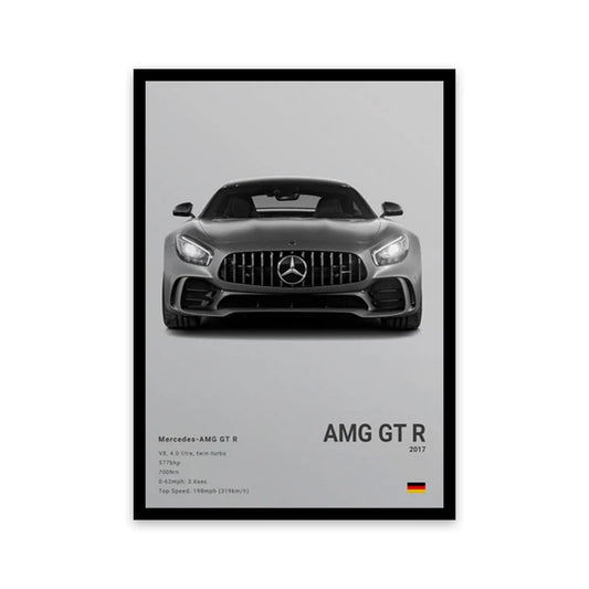 Mercedes AMG GT-R Car Poster