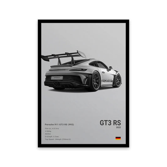 Porsche 911 GT3 RS Car Poster