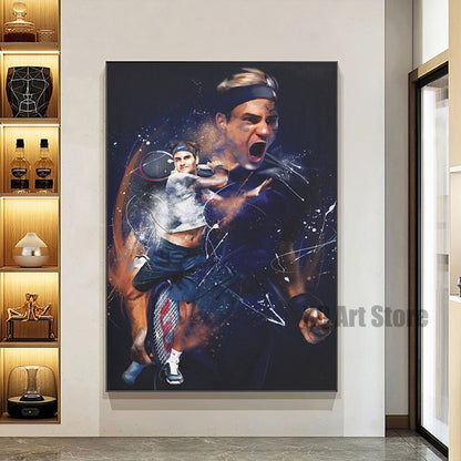 Roger Federer Tennis Star Poster