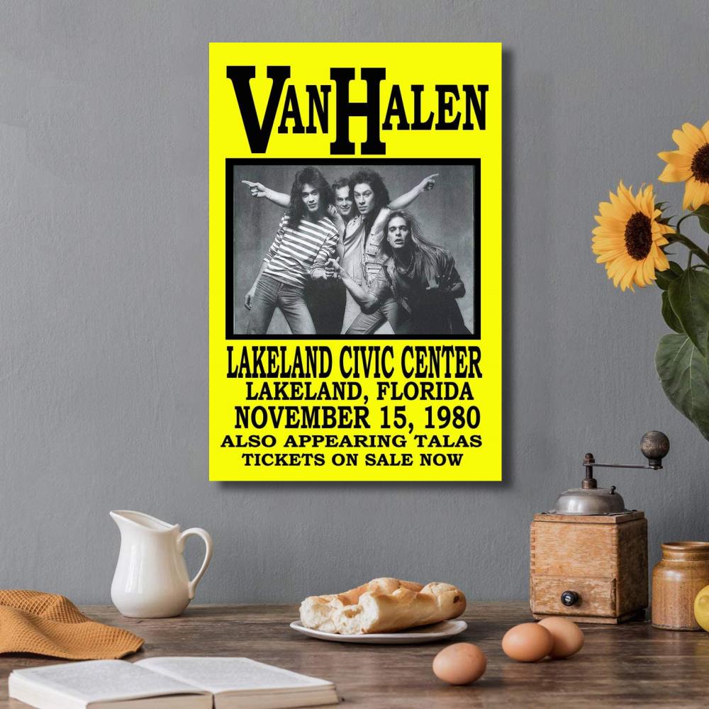 Van Halen Band Lakeland Florida Concert Poster
