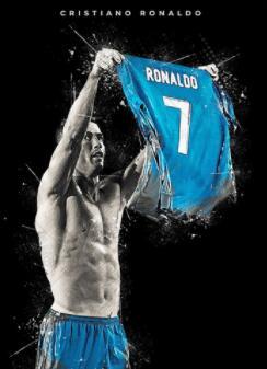 Cristiano Ronaldo Holding Up Jersey Poster