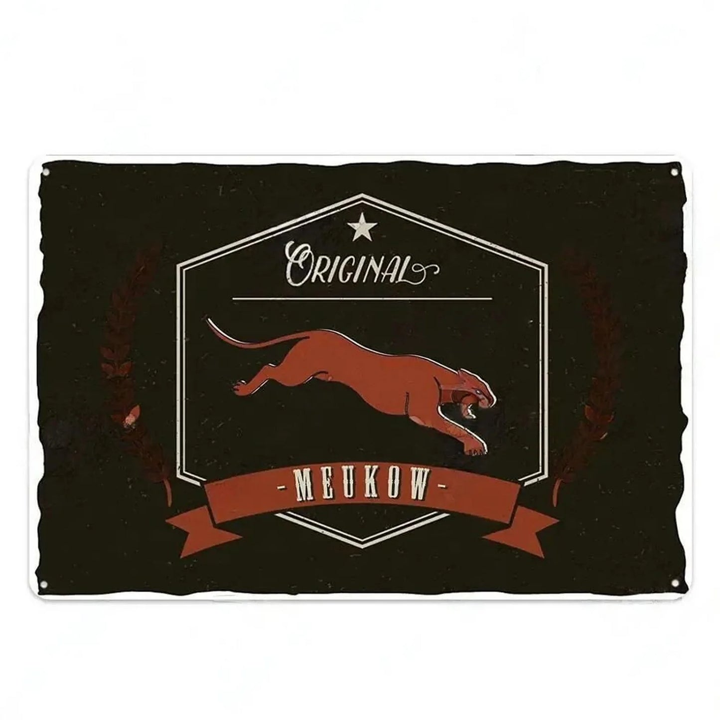 Meukow Cognac Vintage Bar Brand Metal Sign Poster