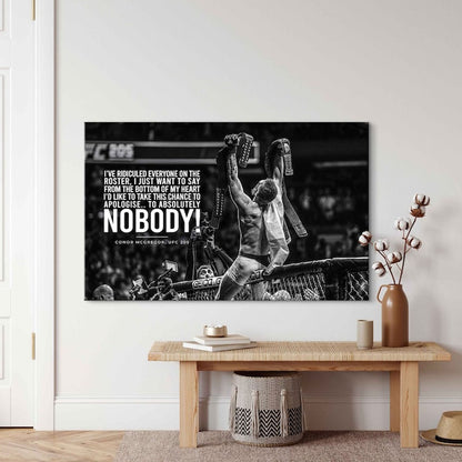 Id Like To Take This To Apologize To Absolutely Nobody Conor Mcgregor Quote Poster