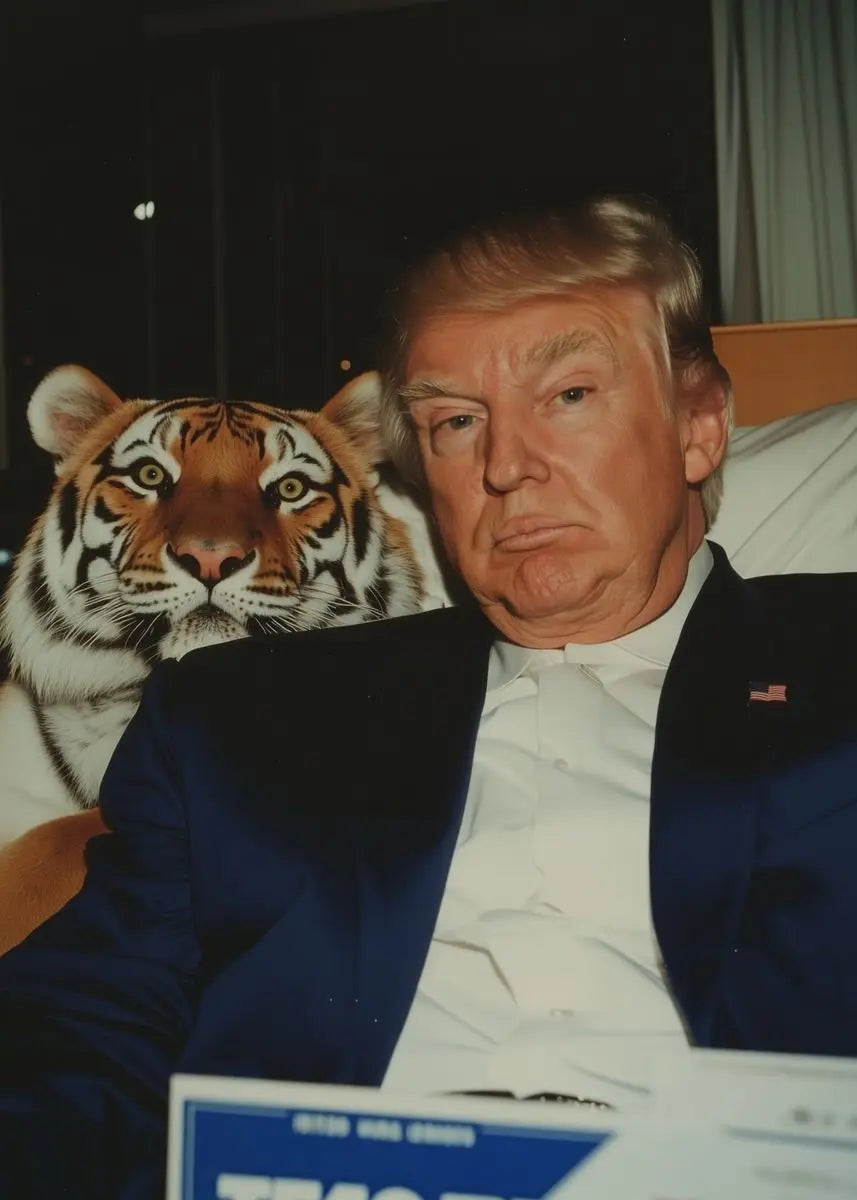 Donald Trump and Tiger Poster