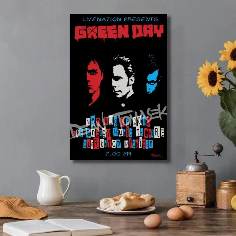 Green Day Dean Tomsek Concert Poster
