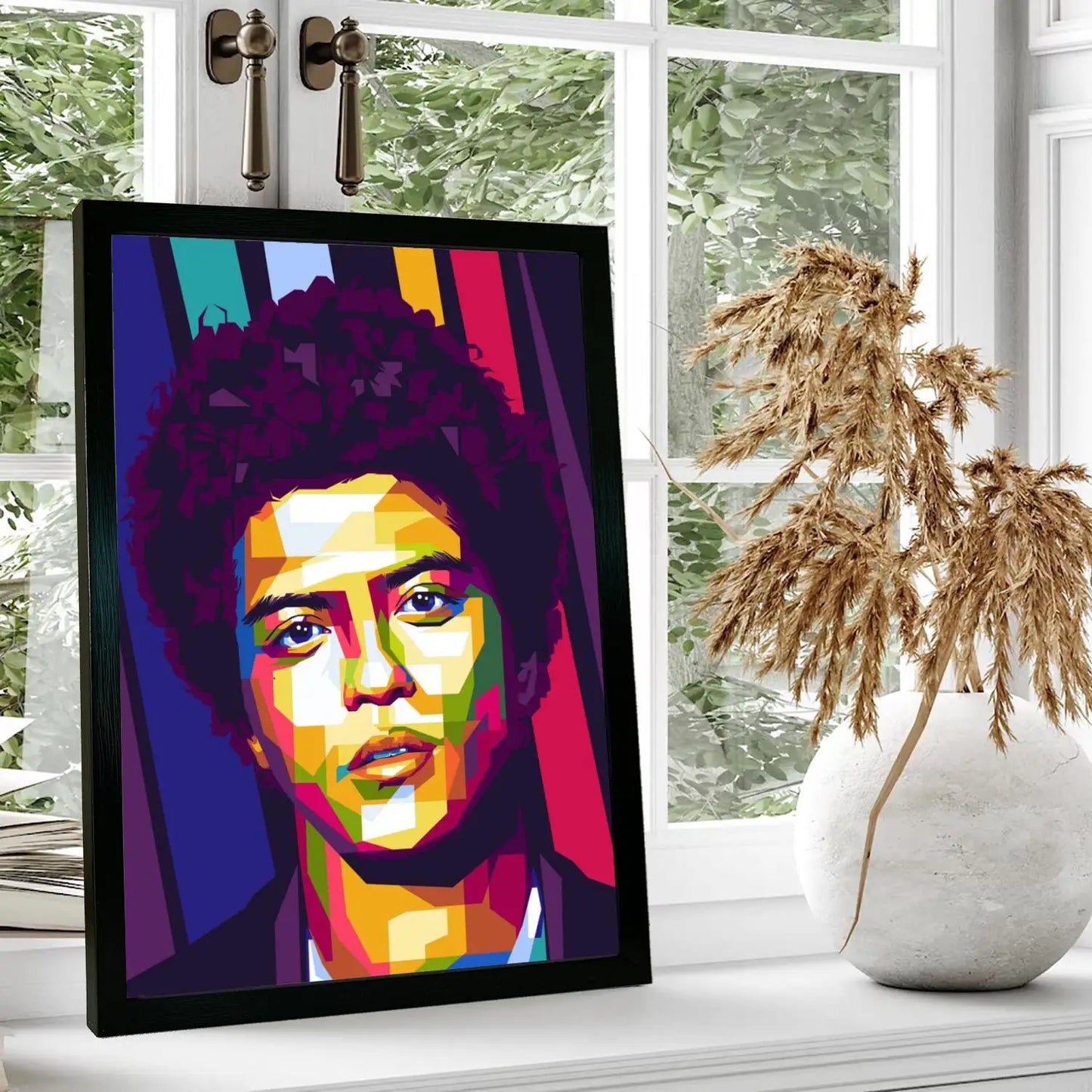 Bruno Mars Abstract Wall Art Poster