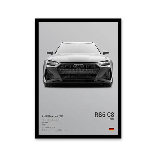 Audi RS6 C8 Car Poster