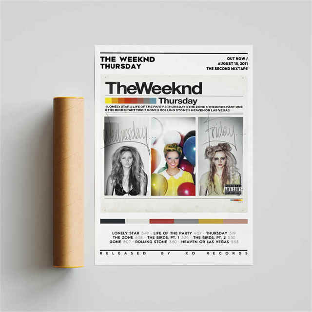 The Weeknd Thursday Polaroid Poster