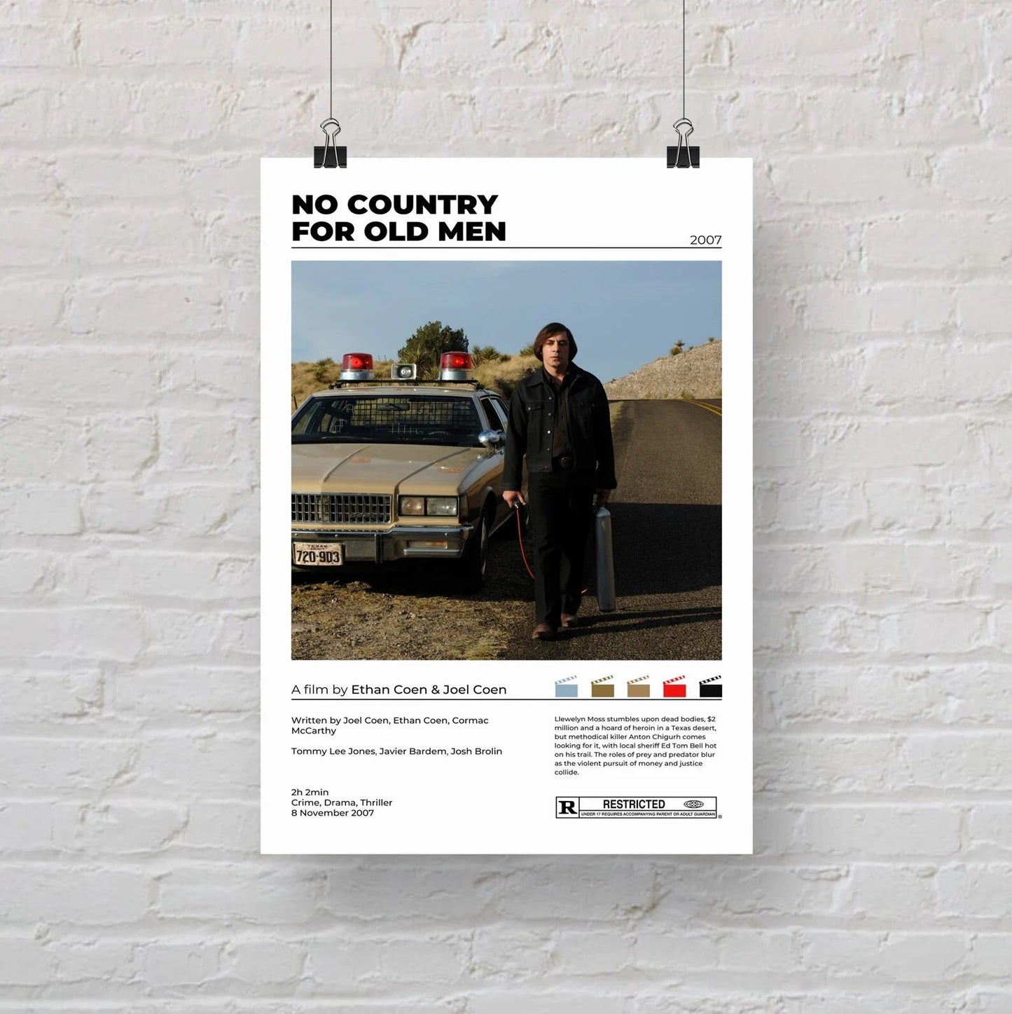 No Country For Old Men Minimalist Movie Poster