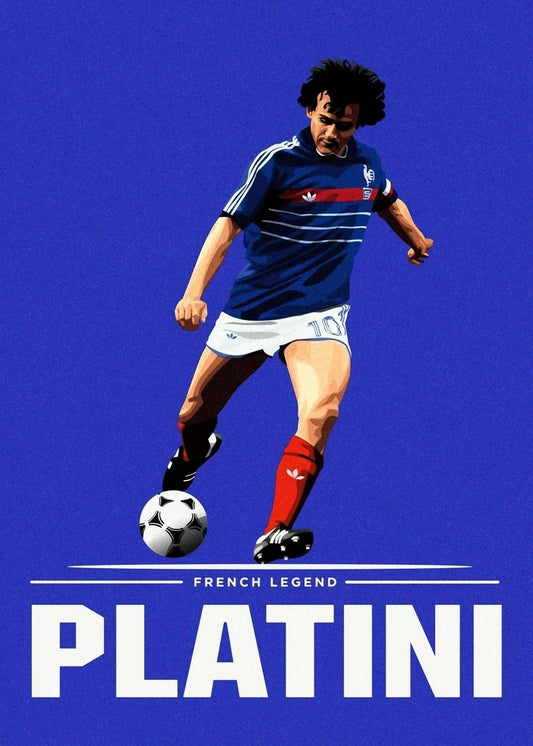 Platini Sport Soccer Futbol Poster