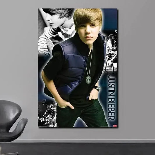 Justin Bieber Wall Art Decor Print Poster