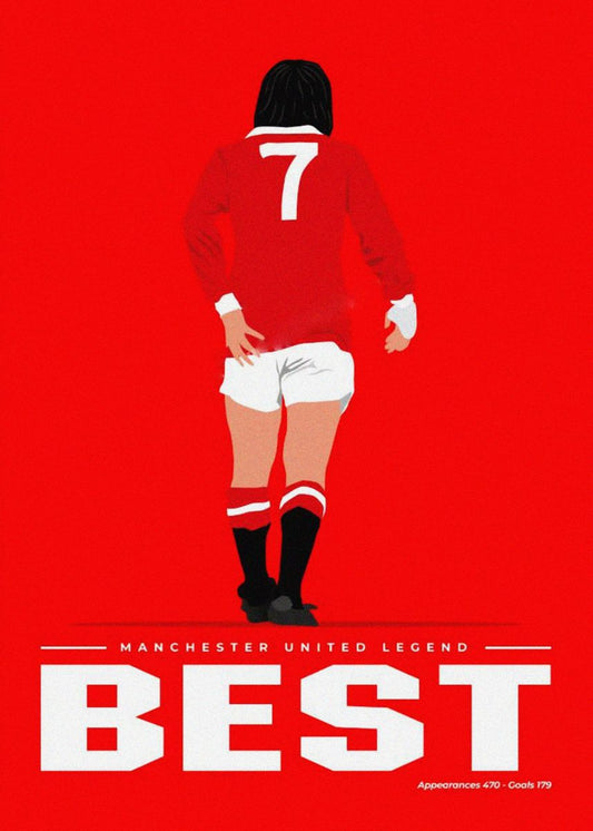 George Best Sport Soccer Futbol Poster