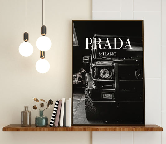 Mercedes G-Wagon Prada Milano Luxury Car Poster