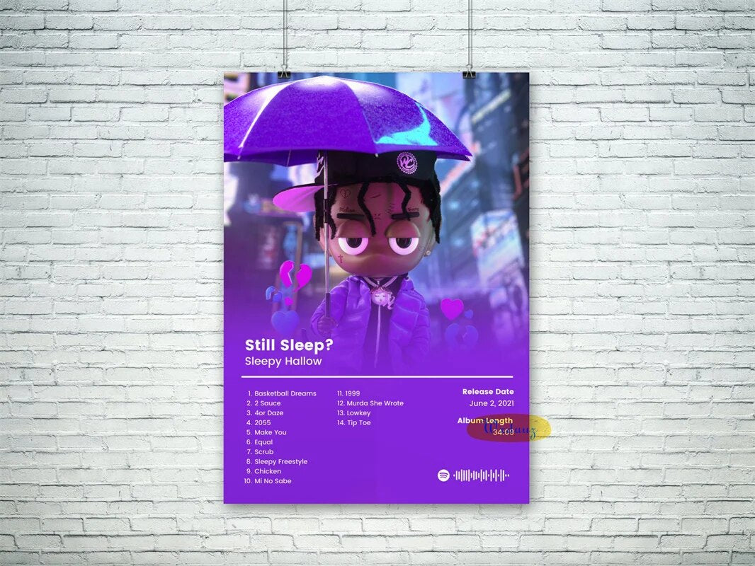 Still Sleep? Sleep Hallow Rap Album Poster – Aesthetic Wall Decor