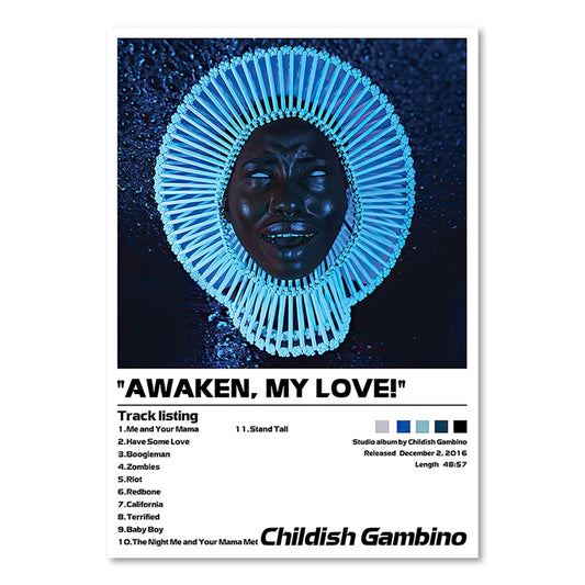 Awaken My Love Childish Gambino Minimalist Album Poster