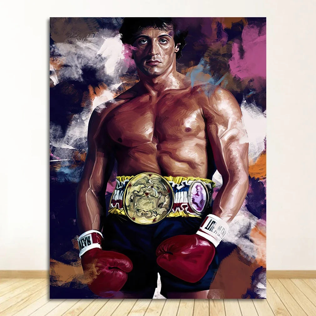 Rocky Championship Belt Painting Poster