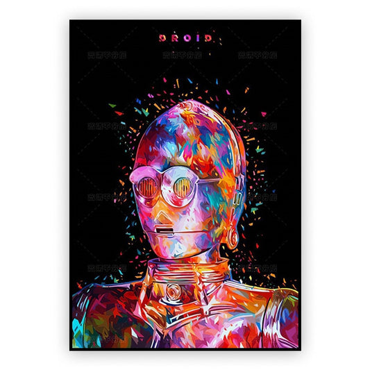 Starwars C3PO Painting Poster