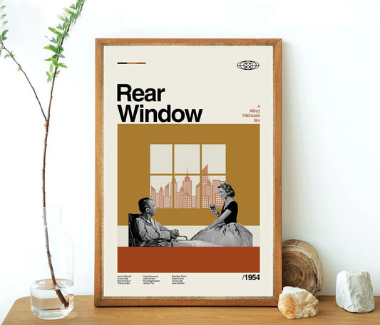Rear Window Minimalist Movie Poster
