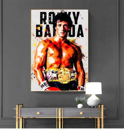 Rocky Balboa Painting Portrait Poster