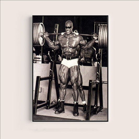 Ronnie Coleman Squat Gym Poster