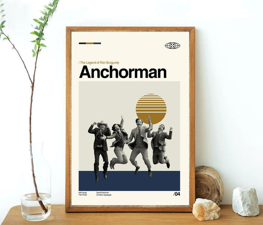 Anchorman Will Ferrell Minimalist Movie Poster
