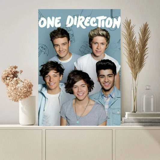 One Direction Blue Portrait Wall Art Poster