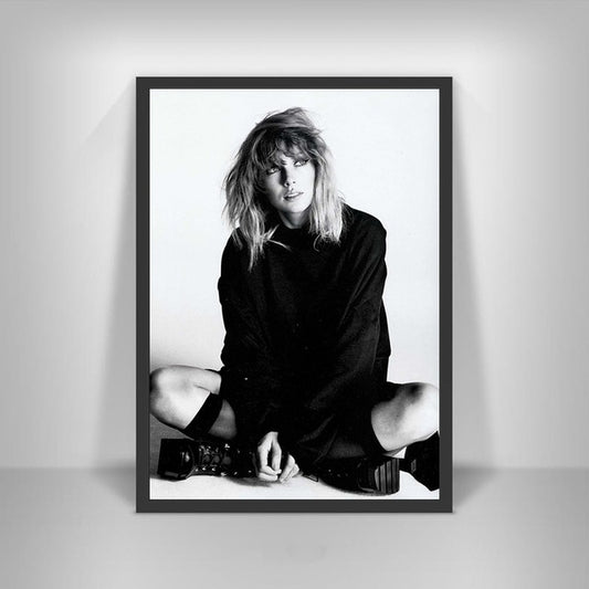Taylor Swift Black and White Photo Poster
