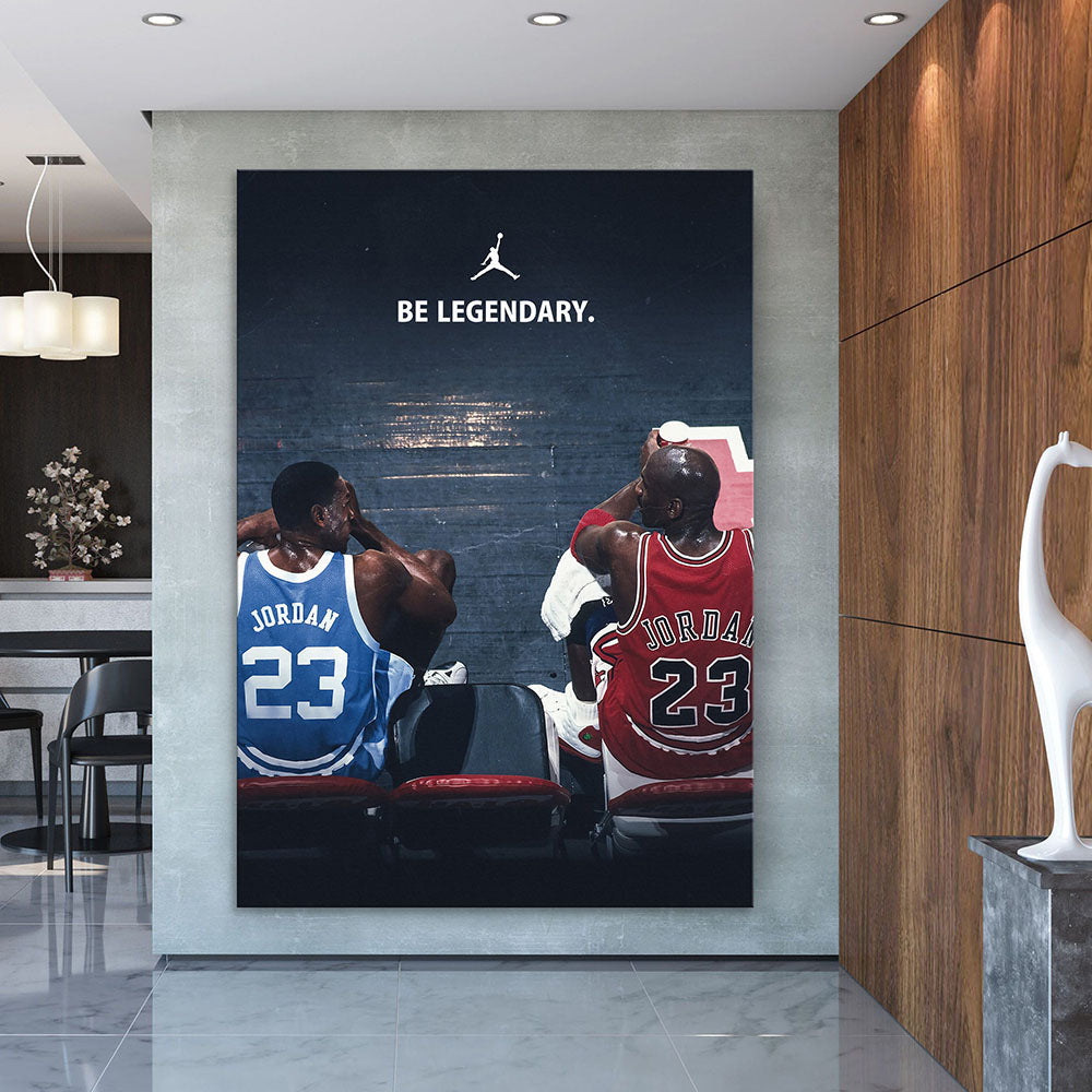 Michael Jordan Be Legendary UNC Bulls Motivational Poster