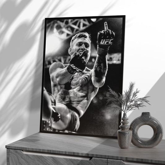 Conor McGregor Flipping Bird UFC Poster