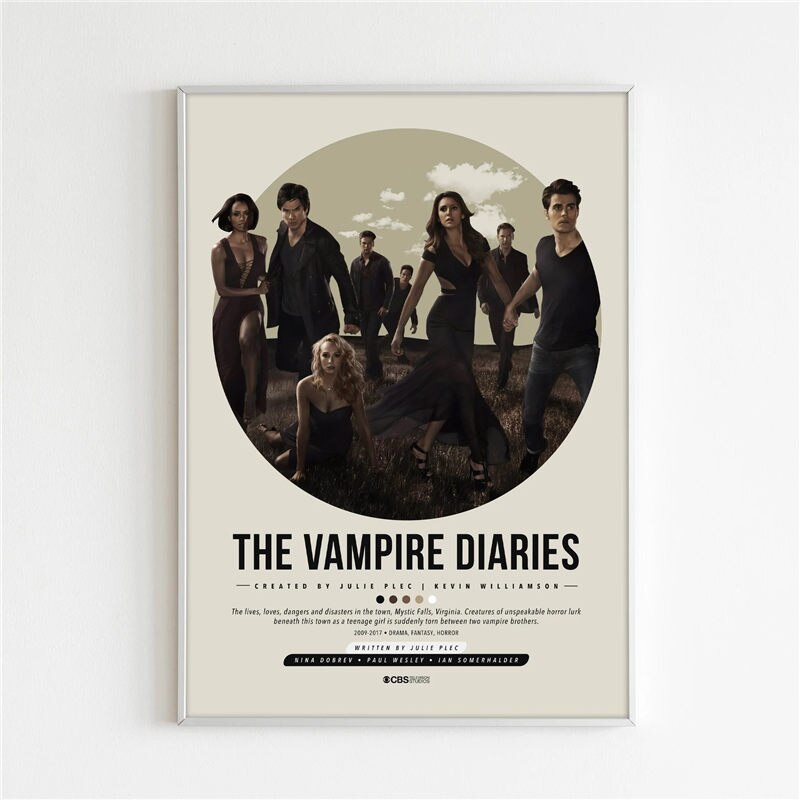 The Vampire Diaries Minimalist Poster