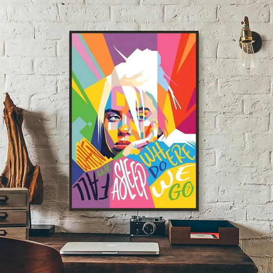 Billie Eilish Where Do We Go When We Fall Asleep Poster
