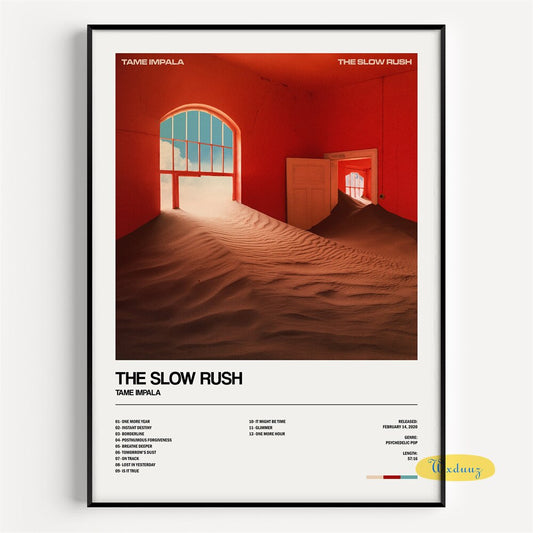 Tame Impala The Slow Rush Minimalist Album Cover Poster