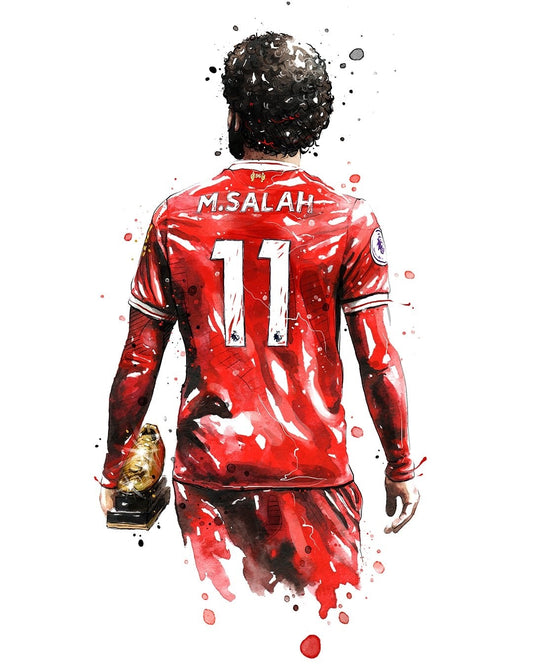 Mohamed Salah Football Star Soccer Poster